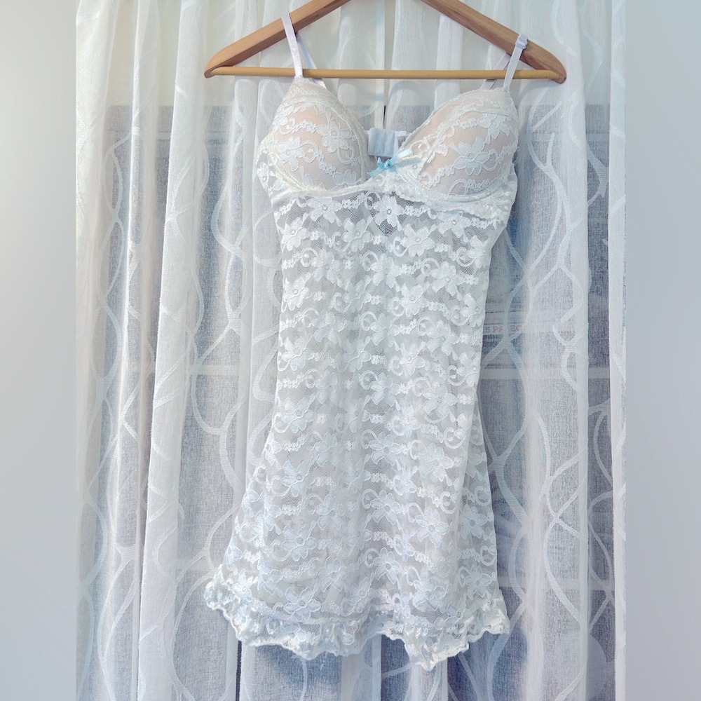 no brand stretchy soft lace lingerie, M